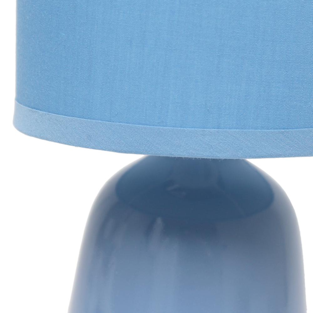 Simple Designs 10.04" Tall Desk Lamp, Sky Blue. Picture 5