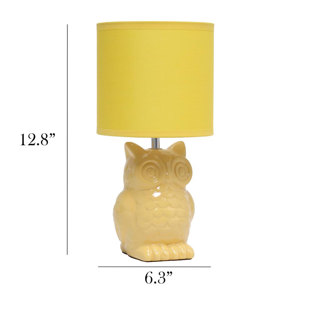Simple Designs 12.8" Tall Desk Lamp, Dandelion Yellow. Picture 6