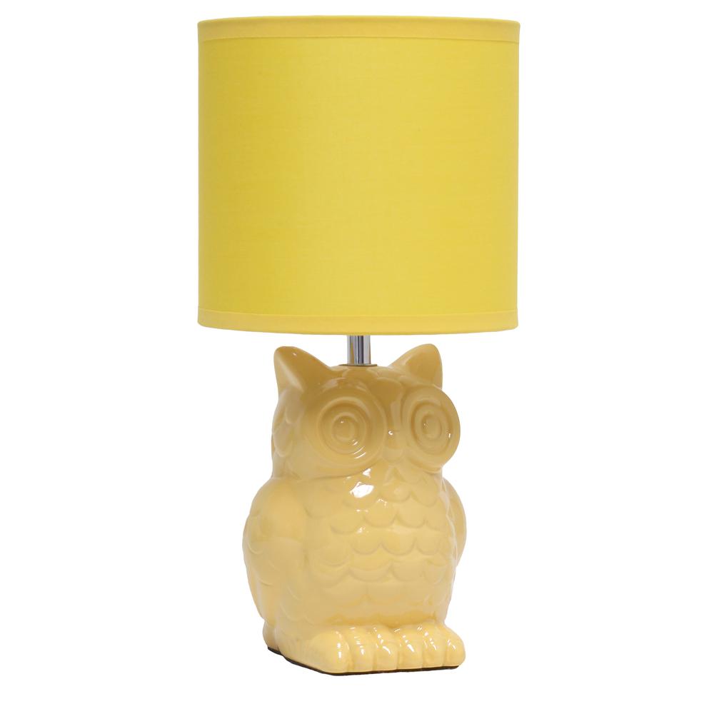 Simple Designs 12.8" Tall Desk Lamp, Dandelion Yellow. Picture 1