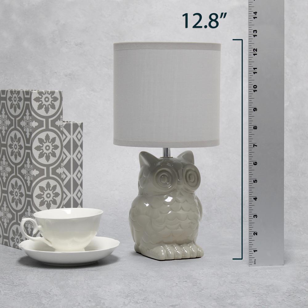 Simple Designs 12.8" Tall Desk Lamp, Gray. Picture 8