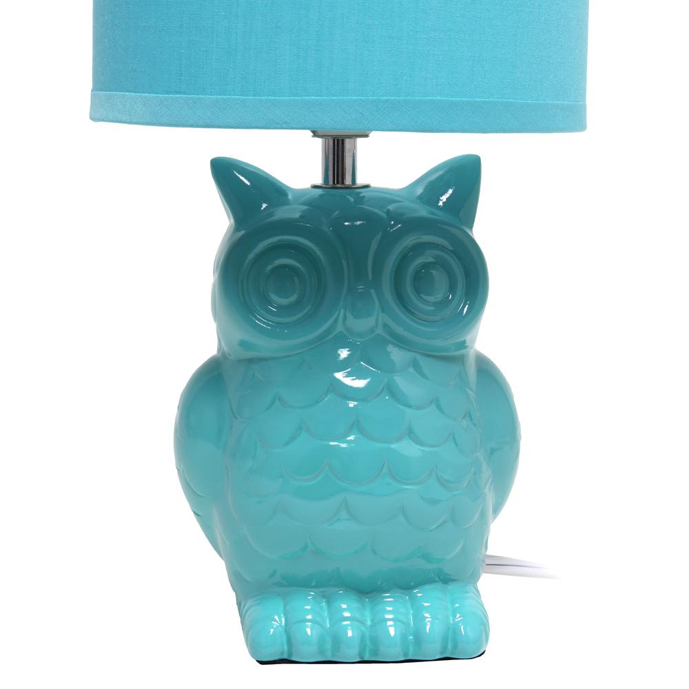 Simple Designs 12.8" Tall Desk Lamp, Tiffany Blue. Picture 5