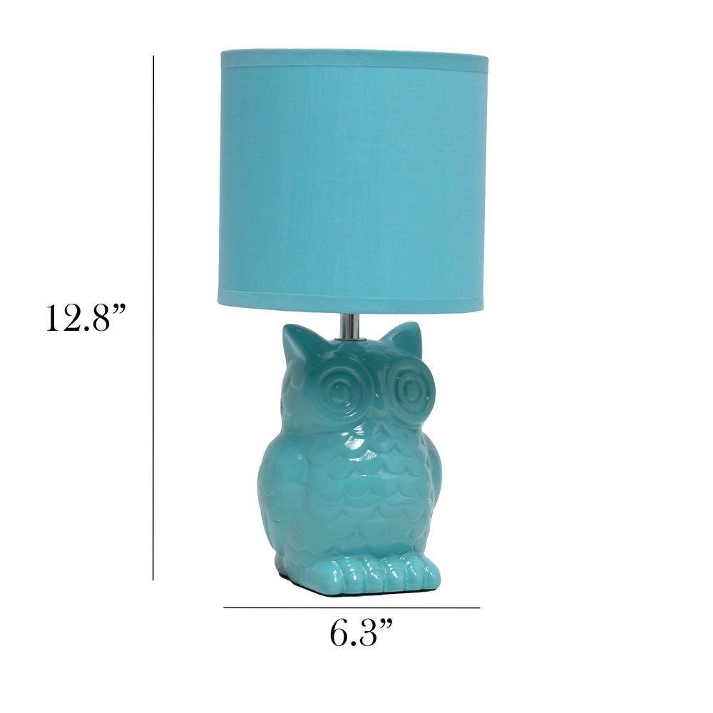 Simple Designs 12.8" Tall Desk Lamp, Tiffany Blue. Picture 6