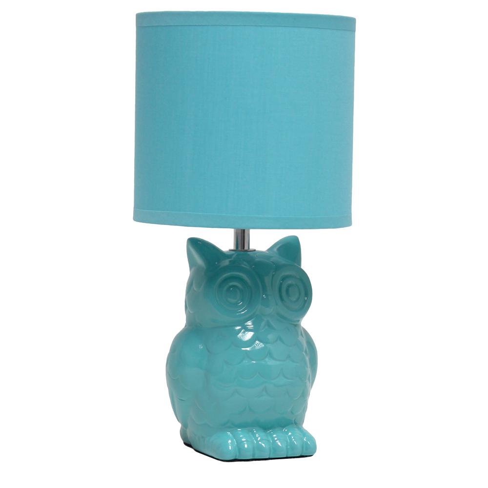 Simple Designs 12.8" Tall Desk Lamp, Tiffany Blue. Picture 1