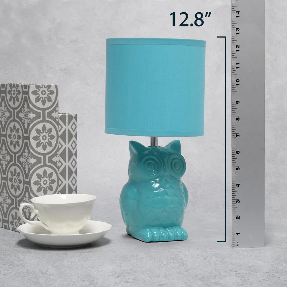 Simple Designs 12.8" Tall Desk Lamp, Tiffany Blue. Picture 9