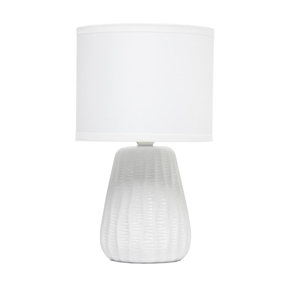 Simple Designs 11.02" Desk Lamp, Off White. Picture 1