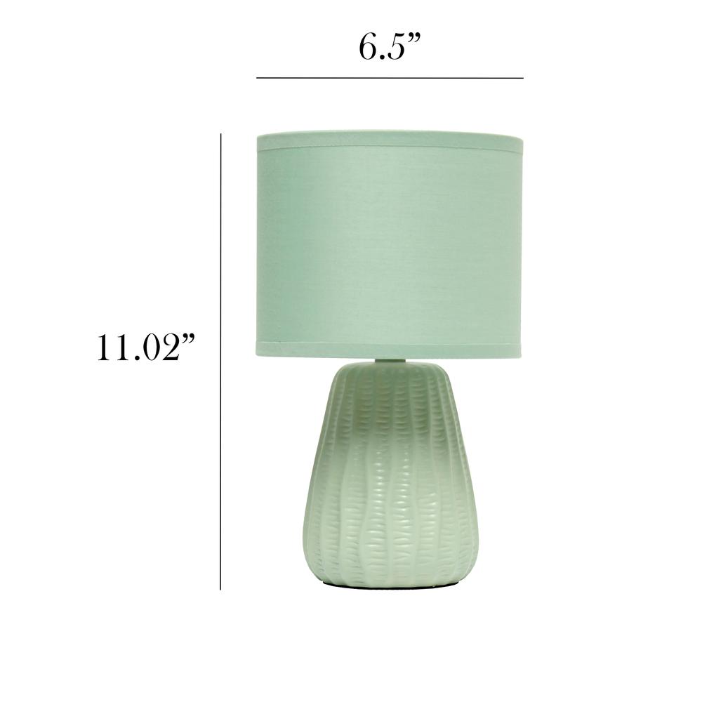 Simple Designs 11.02" Desk Lamp, Sage Green. Picture 5