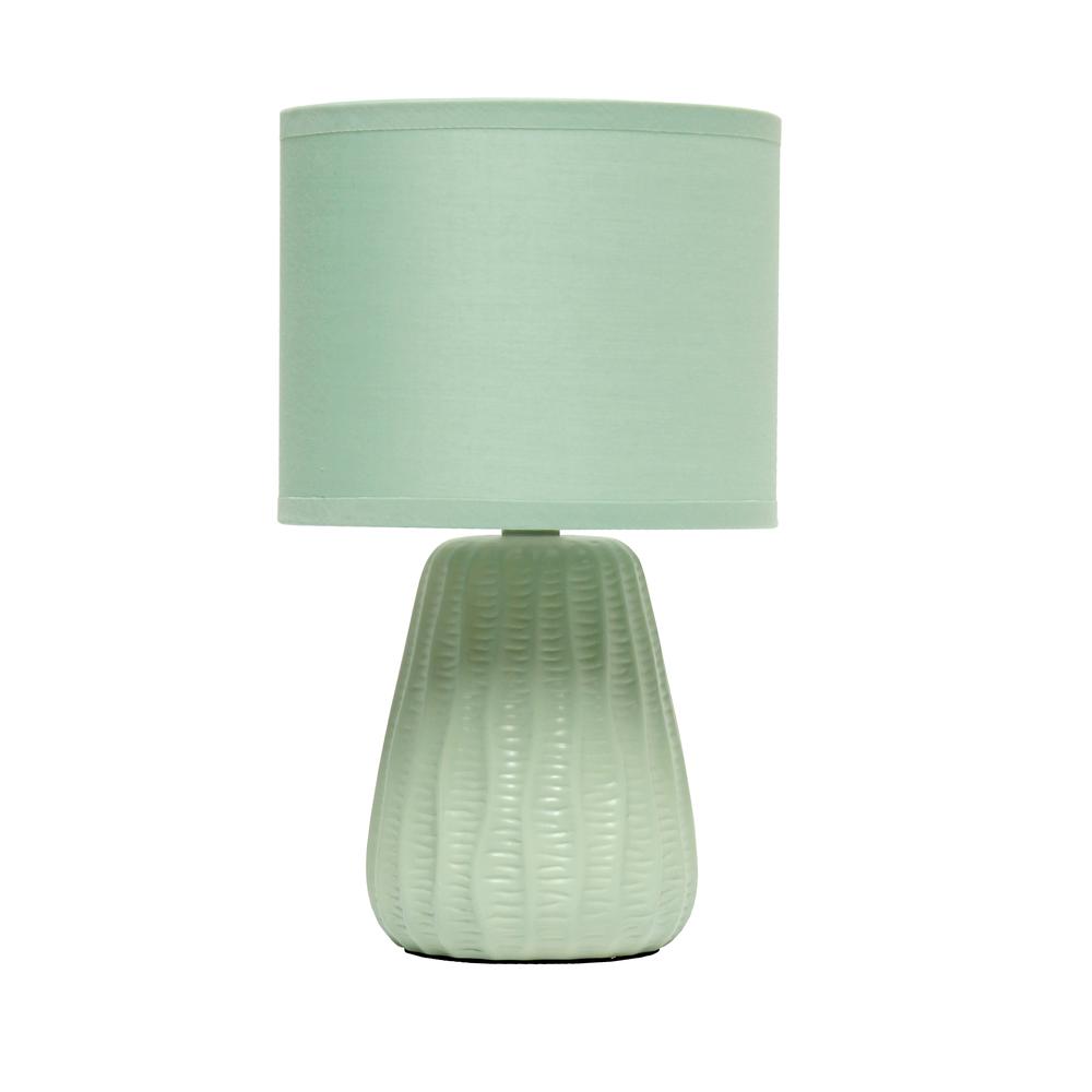 Simple Designs 11.02" Desk Lamp, Sage Green. Picture 1