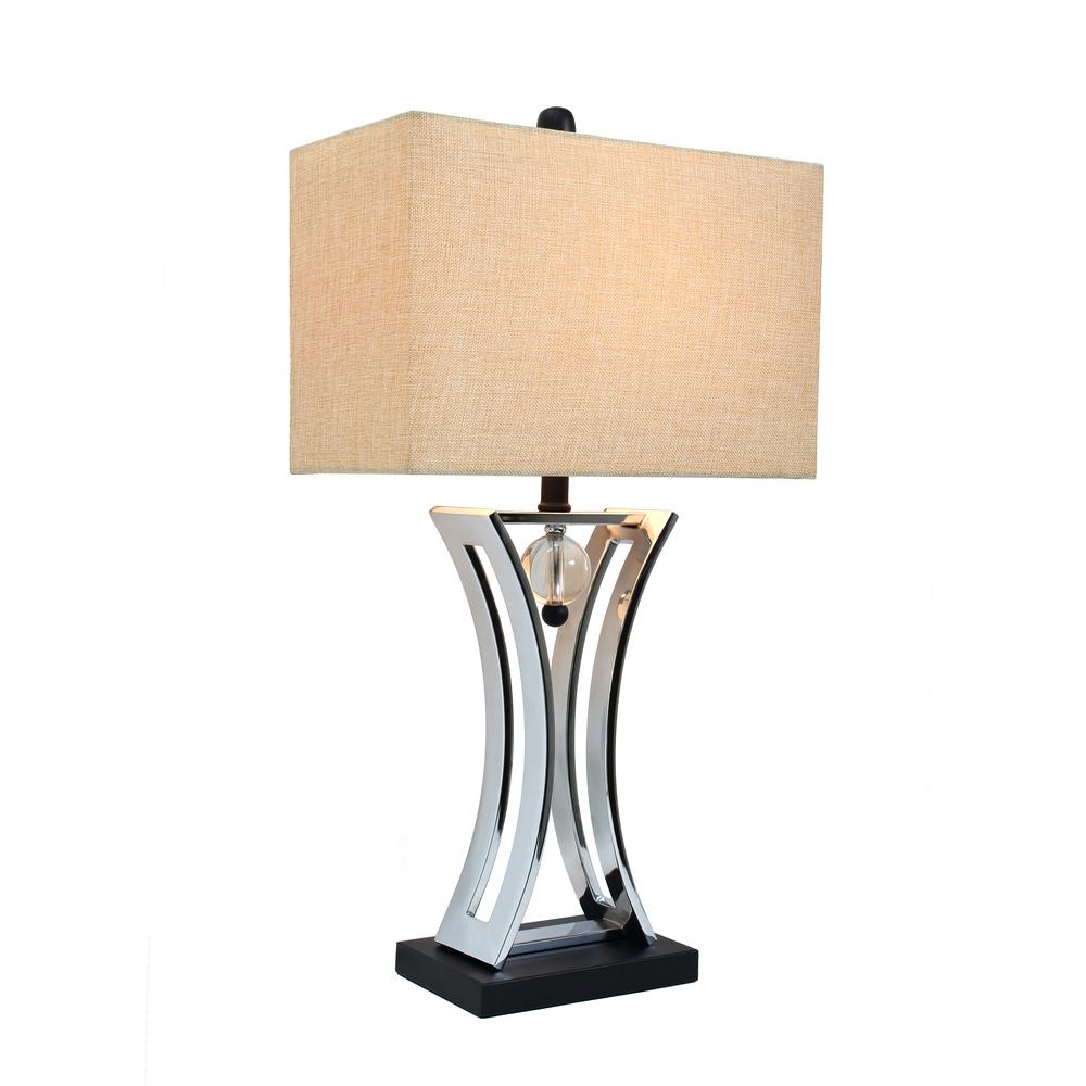 Chrome Executive Business Table Lamp. Picture 1