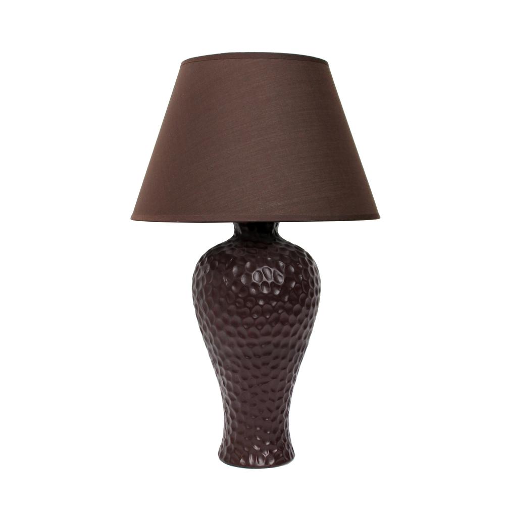 Textured Stucco Curvy Ceramic Table Lamp. Picture 3