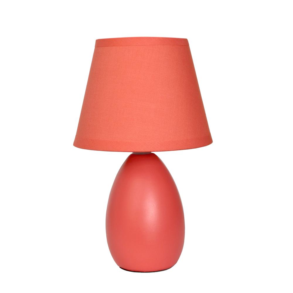 Mini  Egg Oval Ceramic Table Lamp. Picture 5