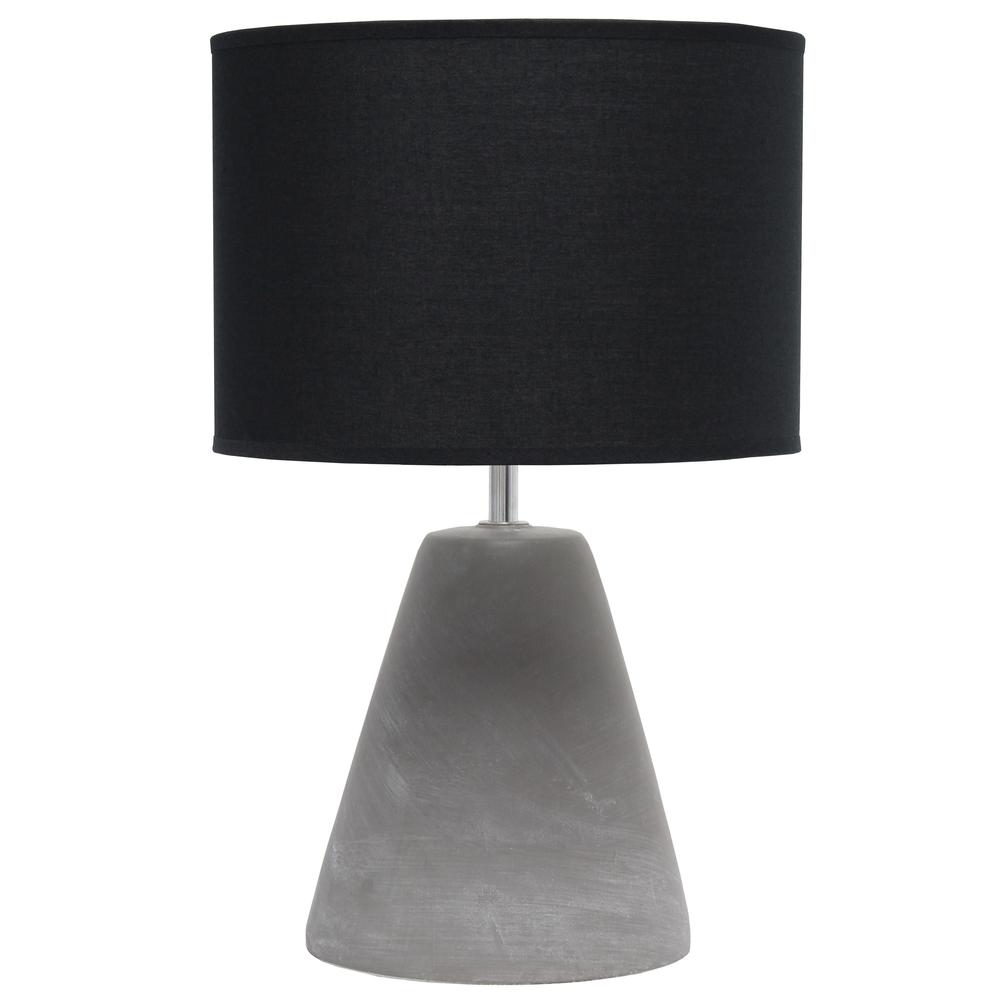 Pinnacle Concrete Table Lamp, Black. Picture 5