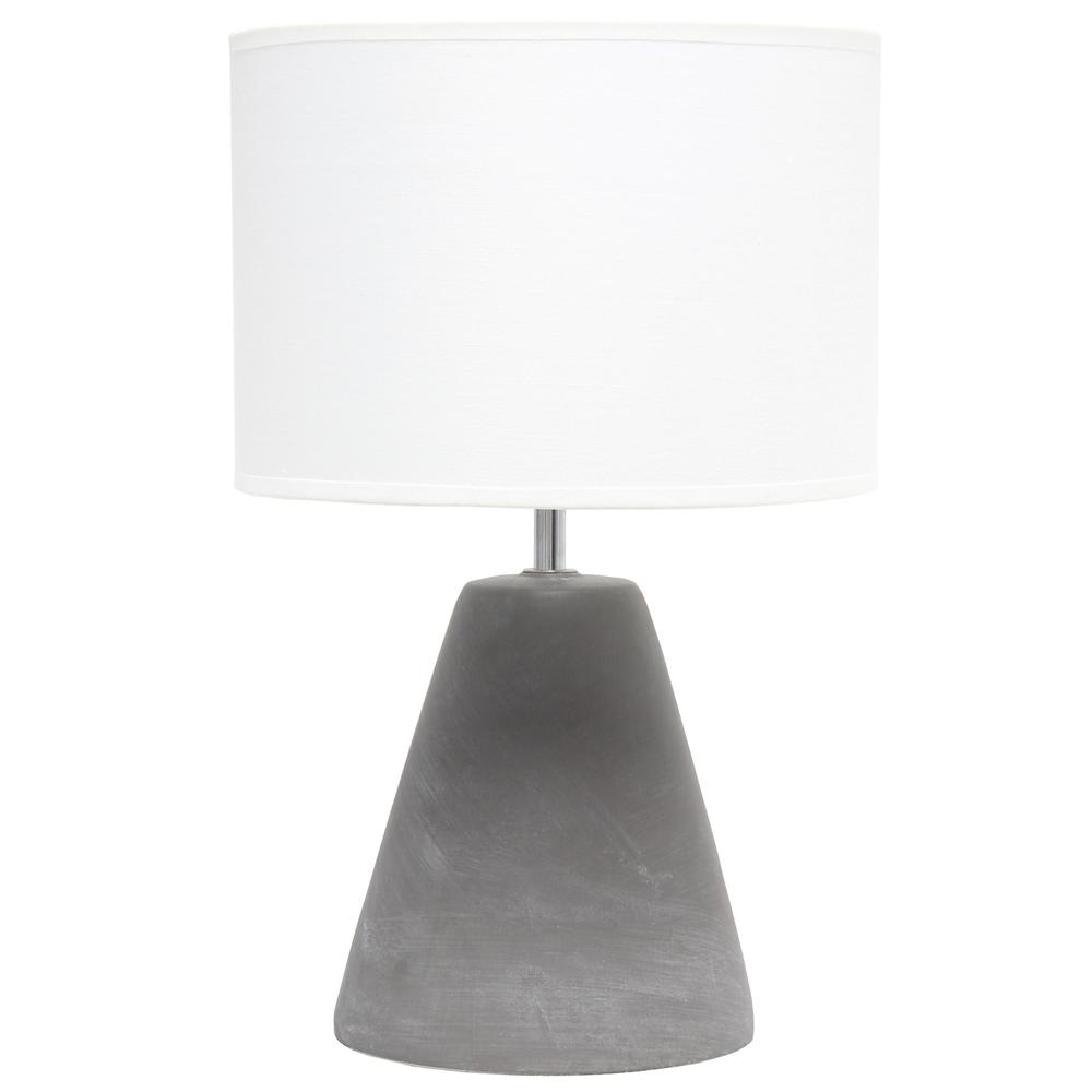 Pinnacle Concrete Table Lamp, White. Picture 5