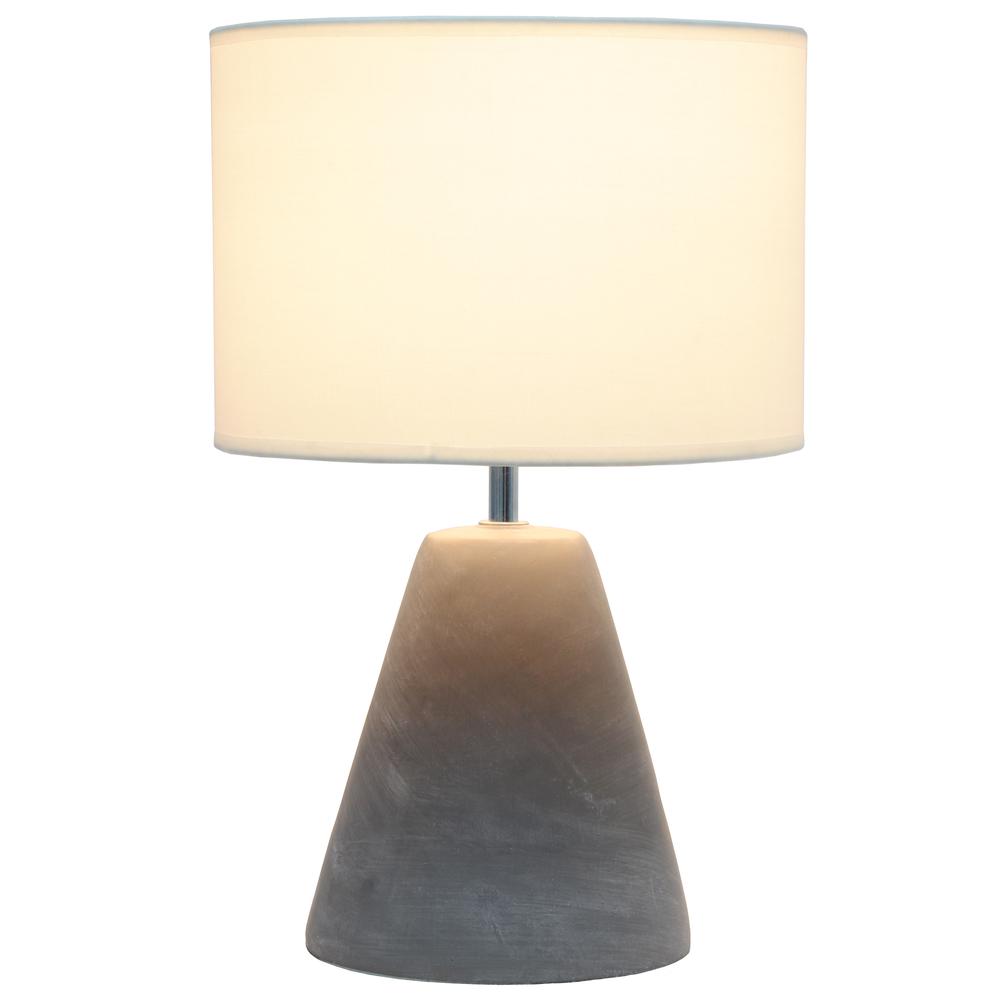Pinnacle Concrete Table Lamp, White. Picture 6