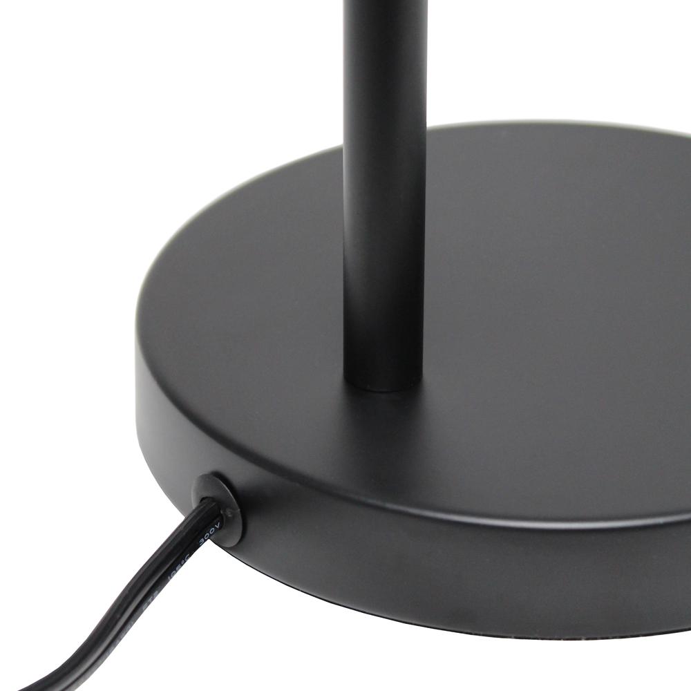 Simple Designs Metal Table Lamp, Black. Picture 3