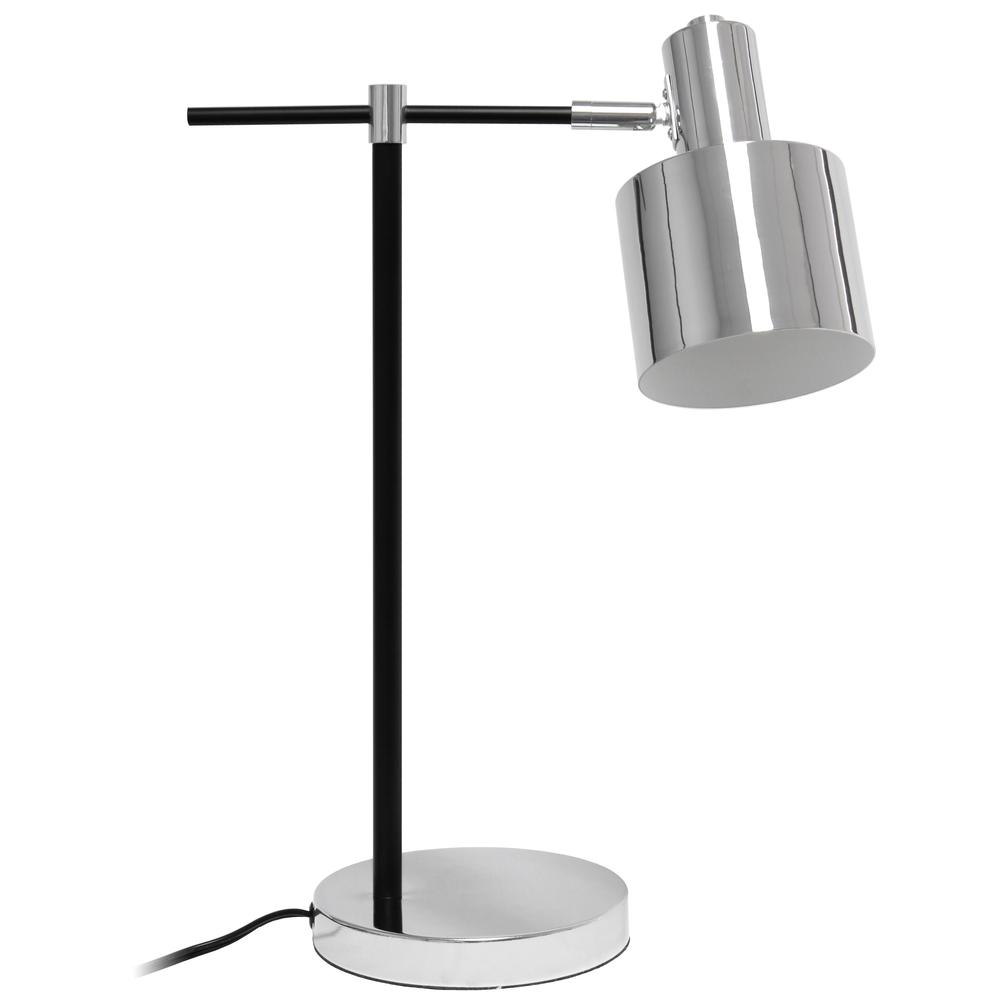Simple Designs Metal Table Lamp, Chrome. Picture 8