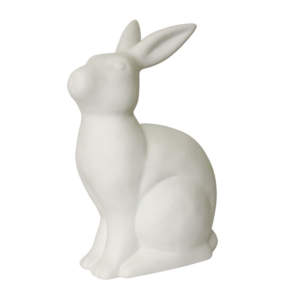 Porcelain Bunny Rabbit Shaped Animal Light Table Lamp. Picture 6