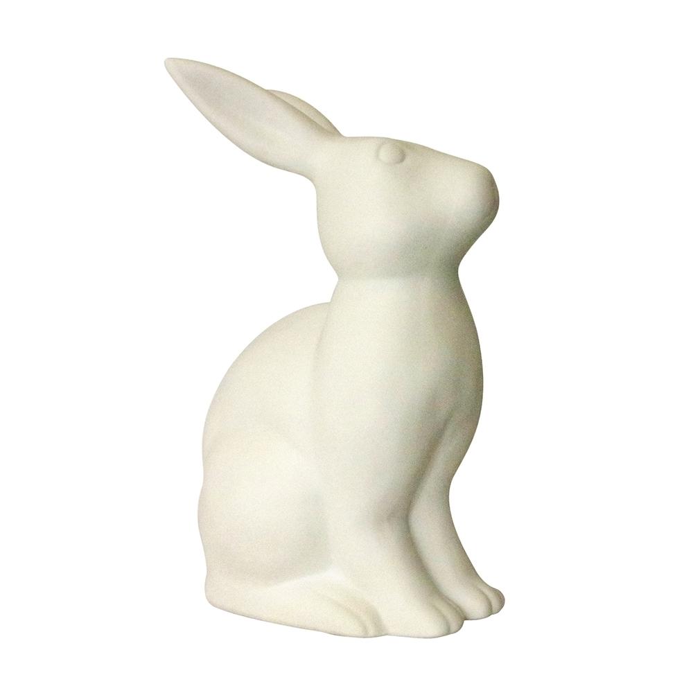 Porcelain Bunny Rabbit Shaped Animal Light Table Lamp. Picture 8