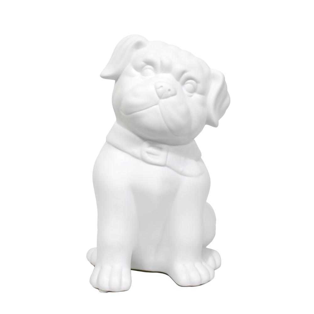 Porcelain Puppy Dog Shaped Table Lamp. Picture 4