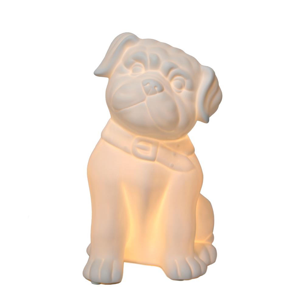 Porcelain Puppy Dog Shaped Table Lamp. Picture 5