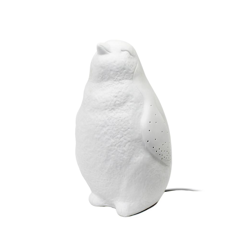 Porcelain Arctic Penguin Shaped Table Lamp. Picture 4