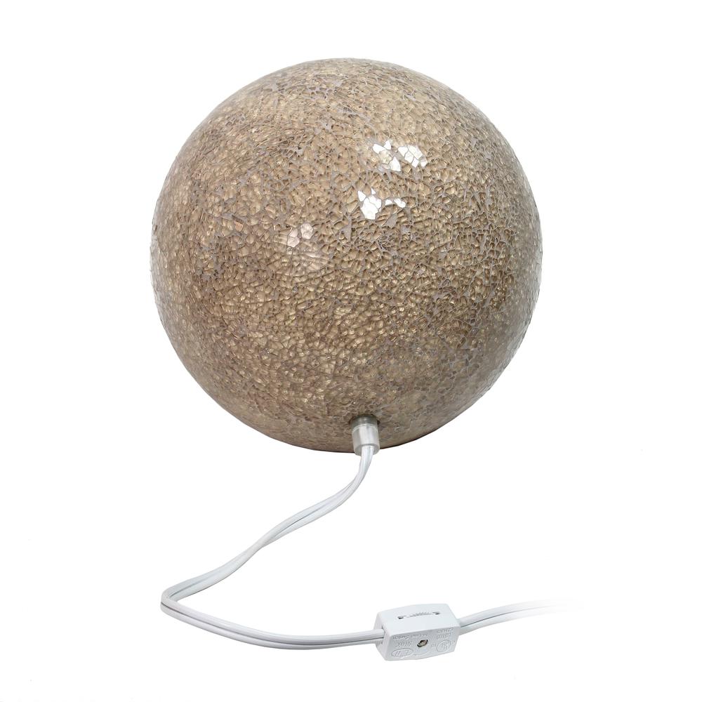 Champagne Stone Ball Table Lamp. Picture 3
