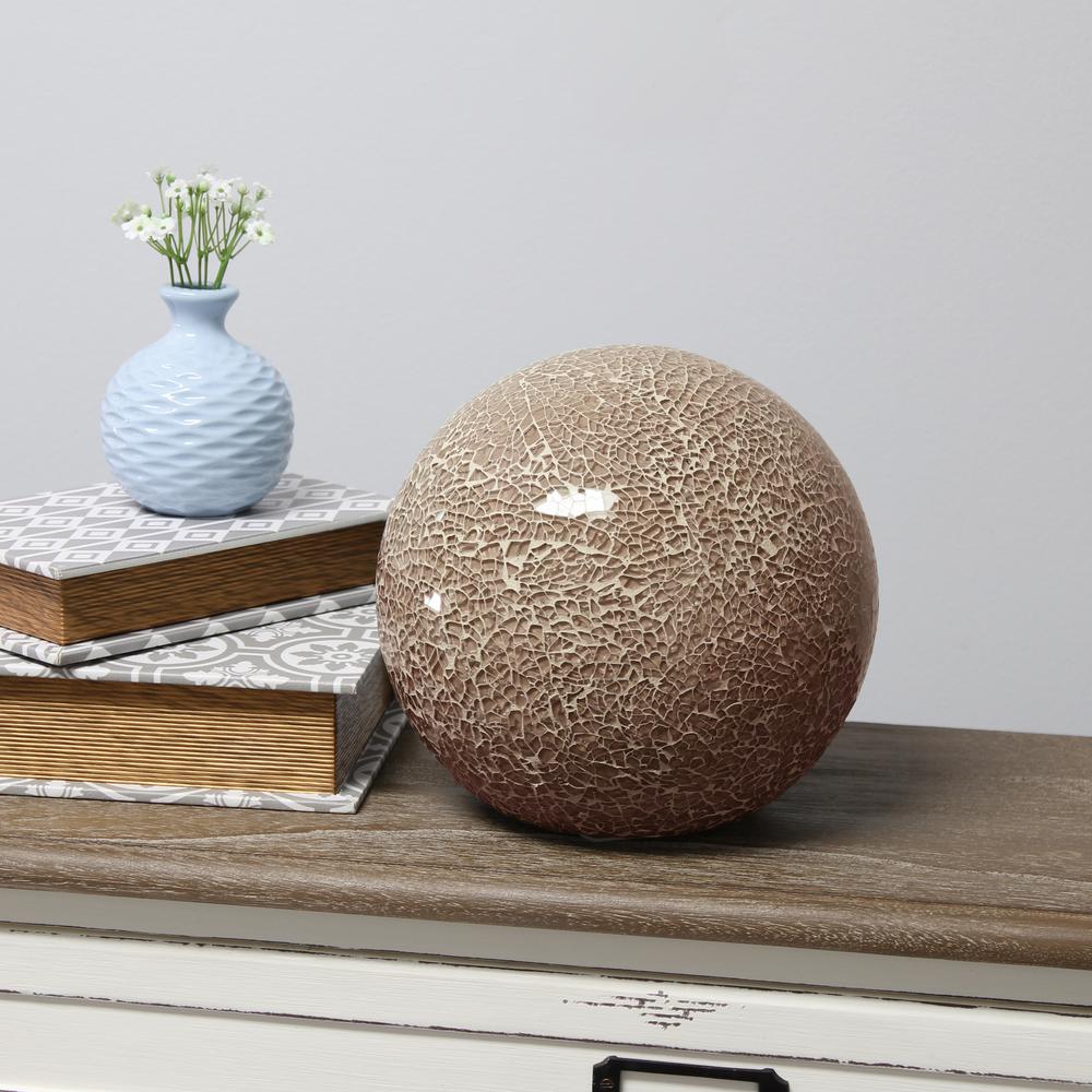 Champagne Stone Ball Table Lamp. Picture 9