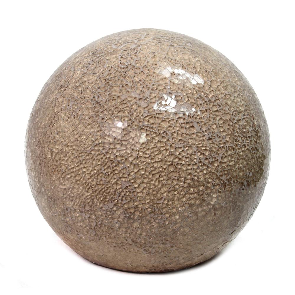 Champagne Stone Ball Table Lamp. Picture 1