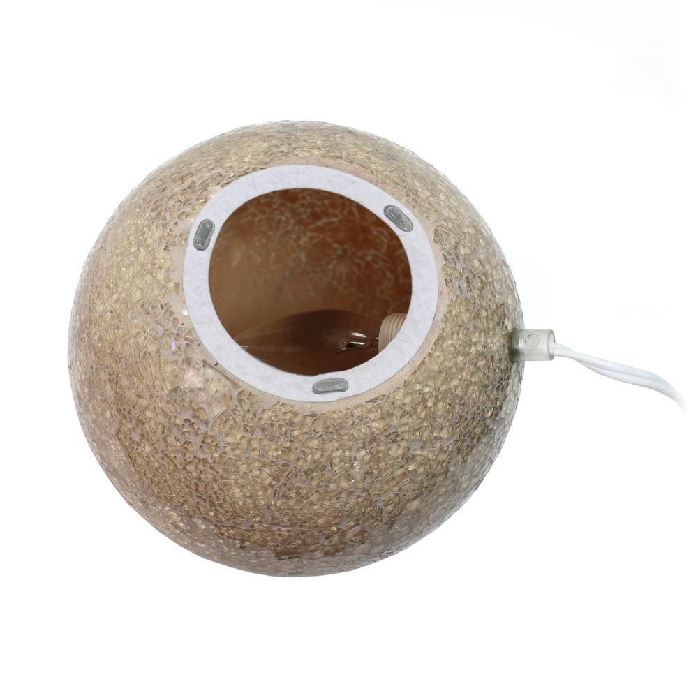 Champagne Stone Ball Table Lamp. Picture 4