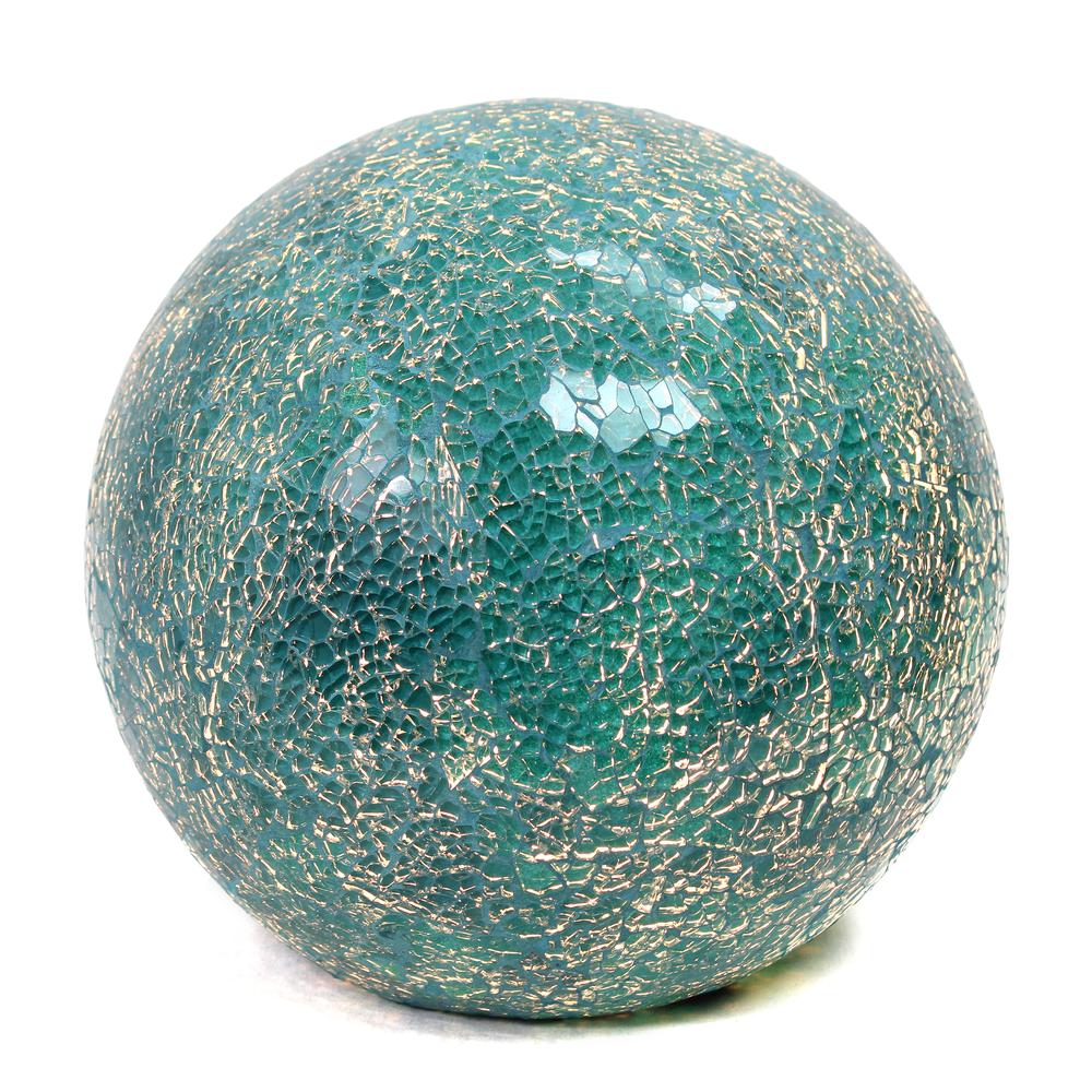 Teal Stone Ball Table Lamp. Picture 5