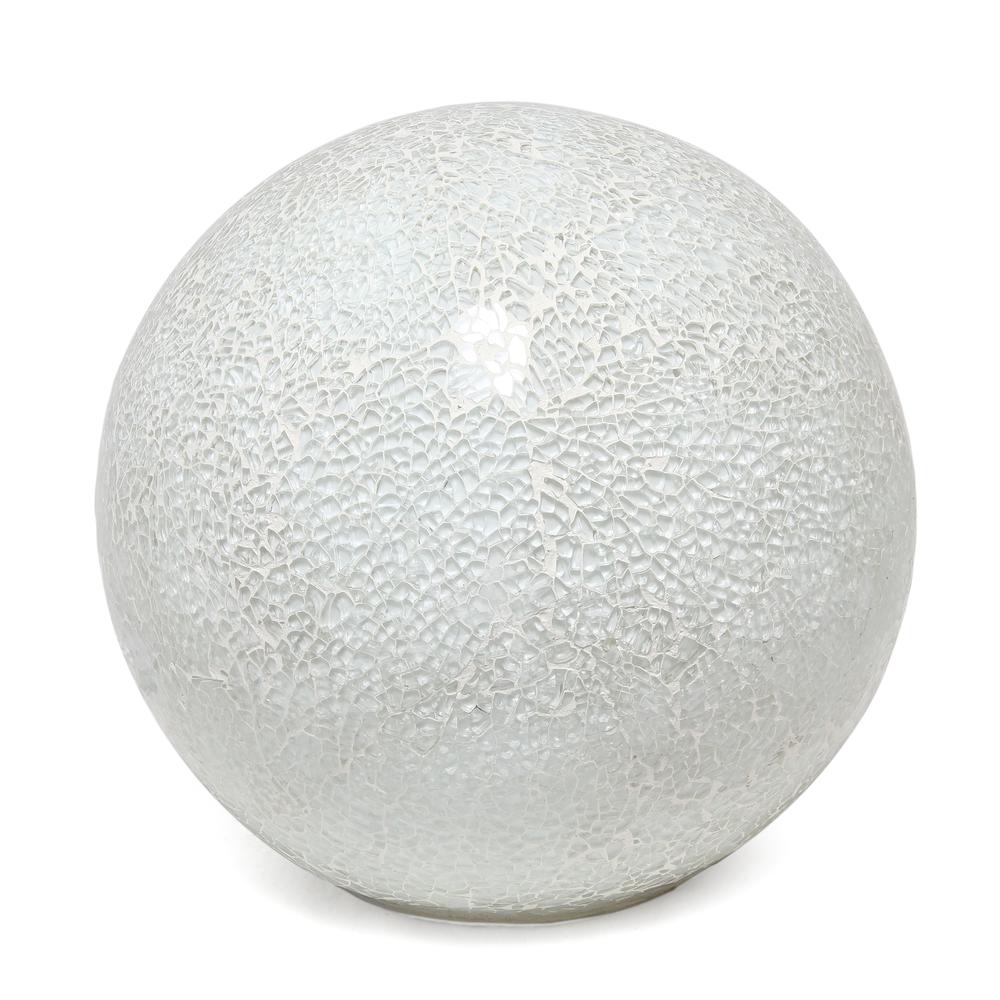 White Stone Ball Table Lamp. Picture 1