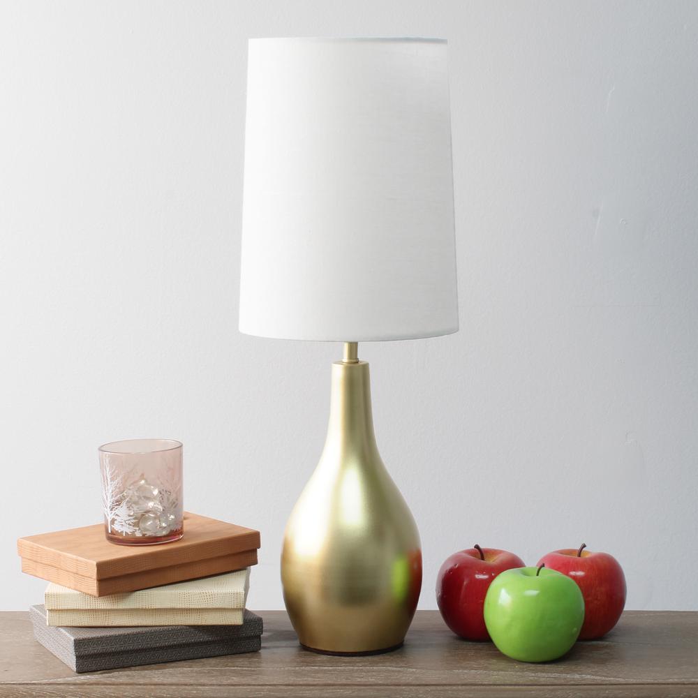 Gold Tear Drop Table Lamp. Picture 2