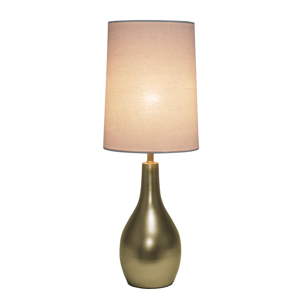 Gold Tear Drop Table Lamp. Picture 6