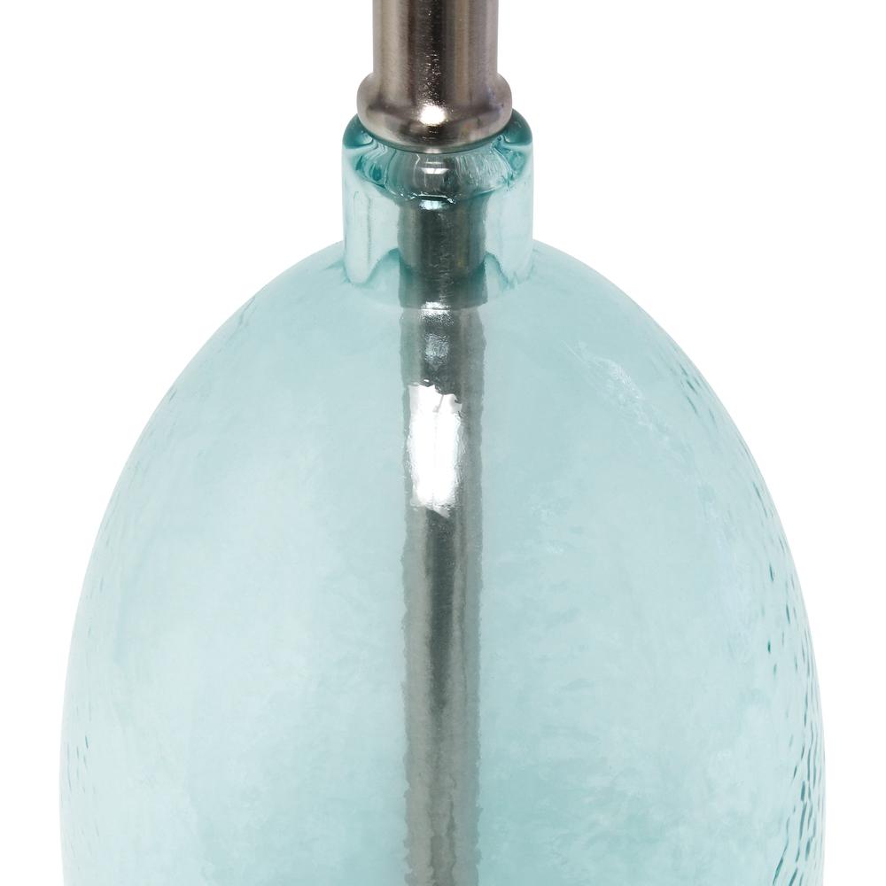 Elegant Designs Ellipse Transparent Table Lamp, Clear Blue. Picture 3