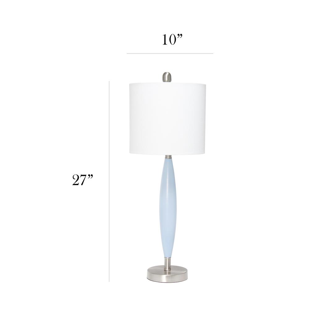 Elegant Designs Needle Stick Table Lamp, Blue. Picture 4