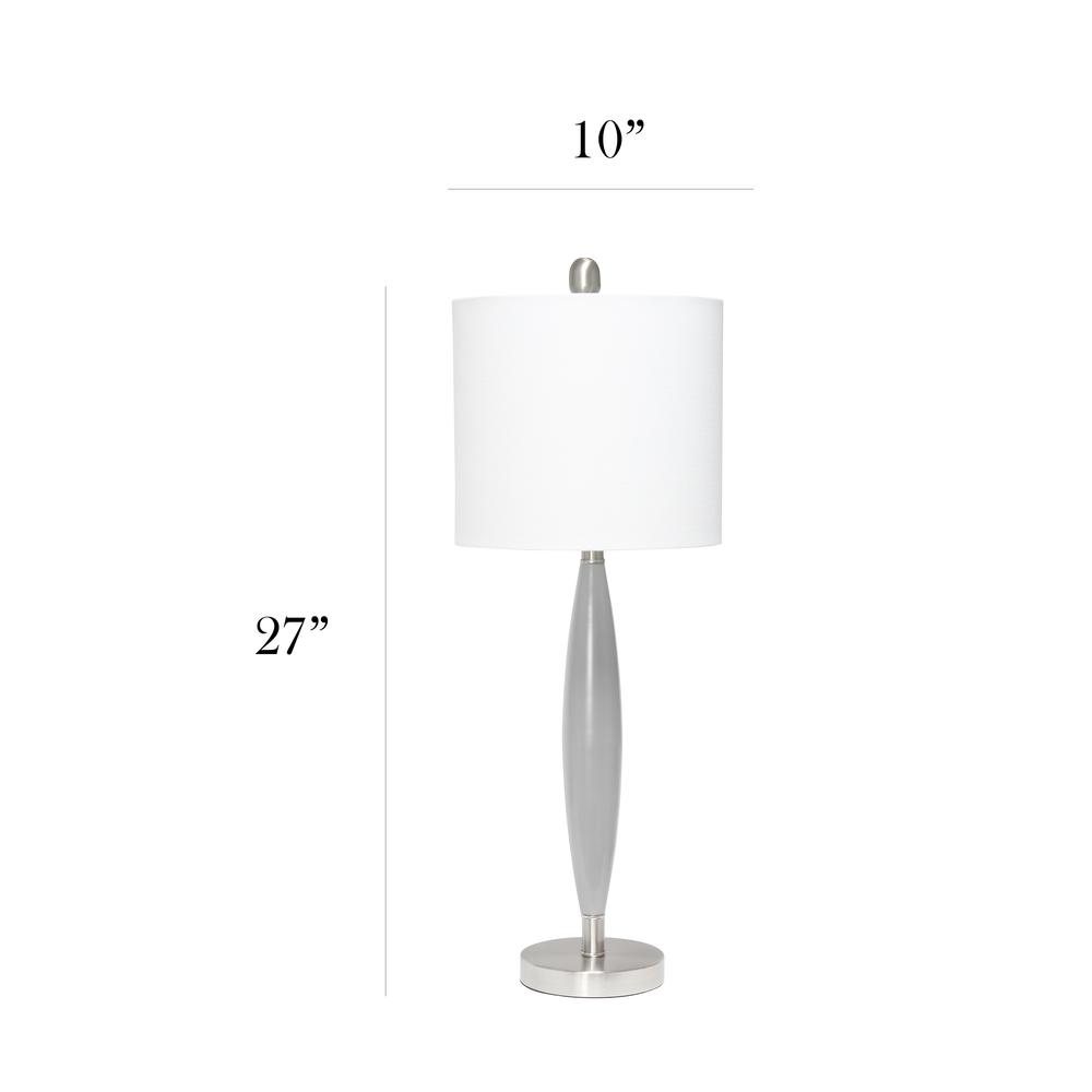 Elegant Designs Needle Stick Table Lamp, Gray. Picture 4