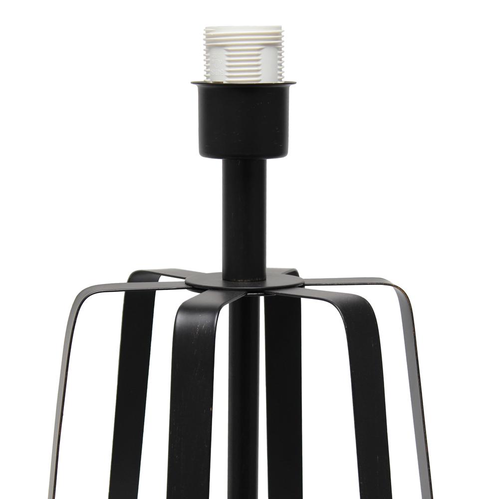 Simple Designs Metal Rail Table Lamp, Oil Rubbed Bronze. Picture 8