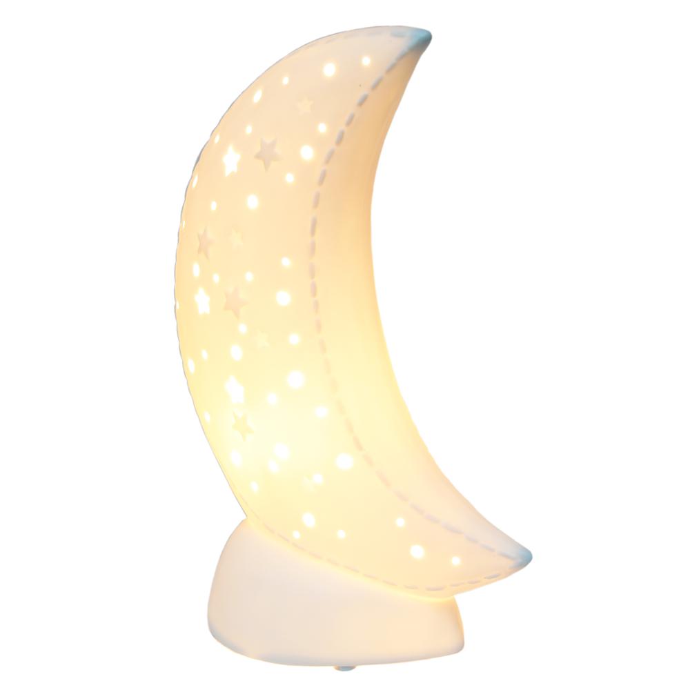 Porcelain Moon Shaped Table Lamp. Picture 8