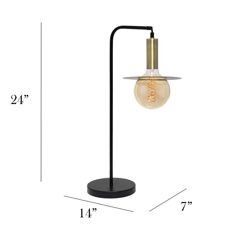 Simple Designs Orb Table Lamp, Black. Picture 4