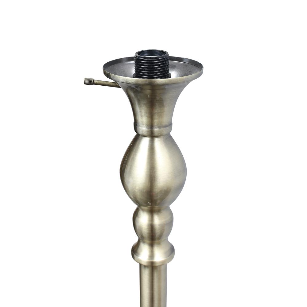 Classic 1 Light Torchiere Floor Lamp with Marbleized Glass Shade. Picture 9