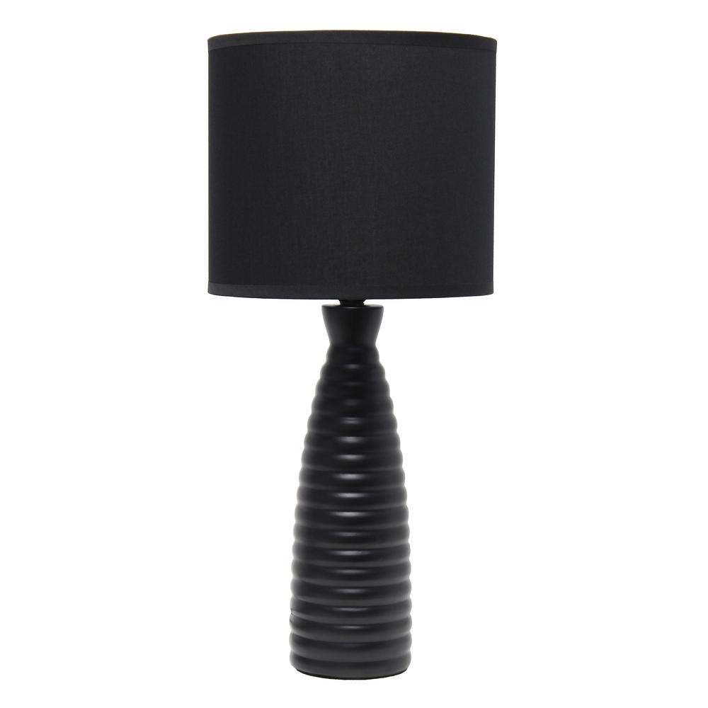 Alsace Bottle Table Lamp, Black. Picture 1