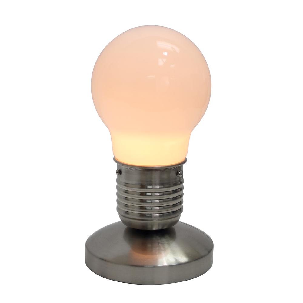 Edison Style Minimalist Idea Bulb Mini Touch Desk Lamp. Picture 1