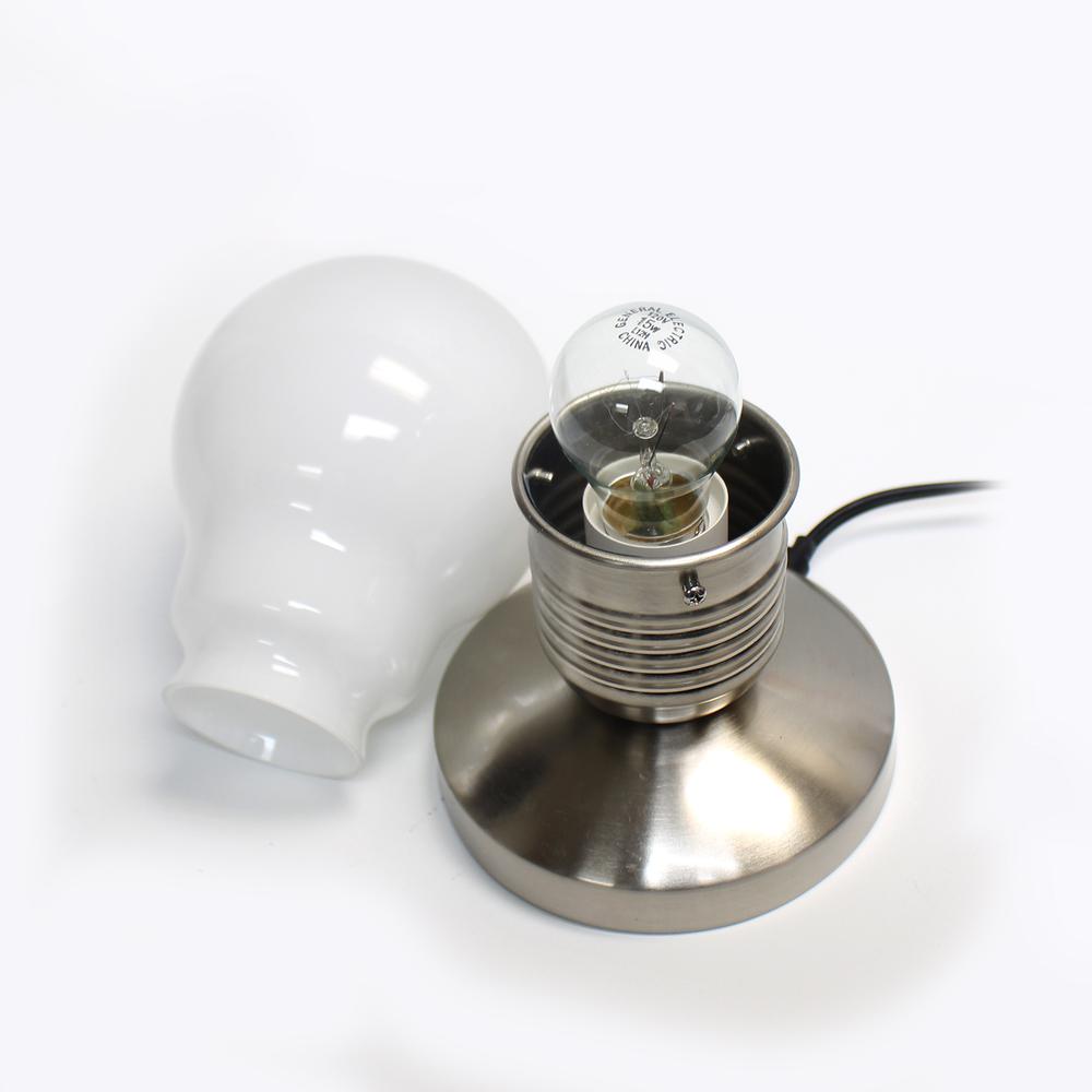 Edison Style Minimalist Idea Bulb Mini Touch Desk Lamp. Picture 3