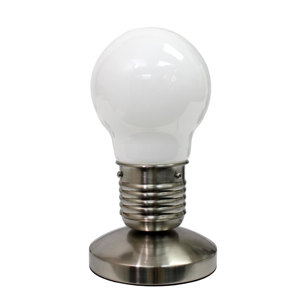 Edison Style Minimalist Idea Bulb Mini Touch Desk Lamp. Picture 5
