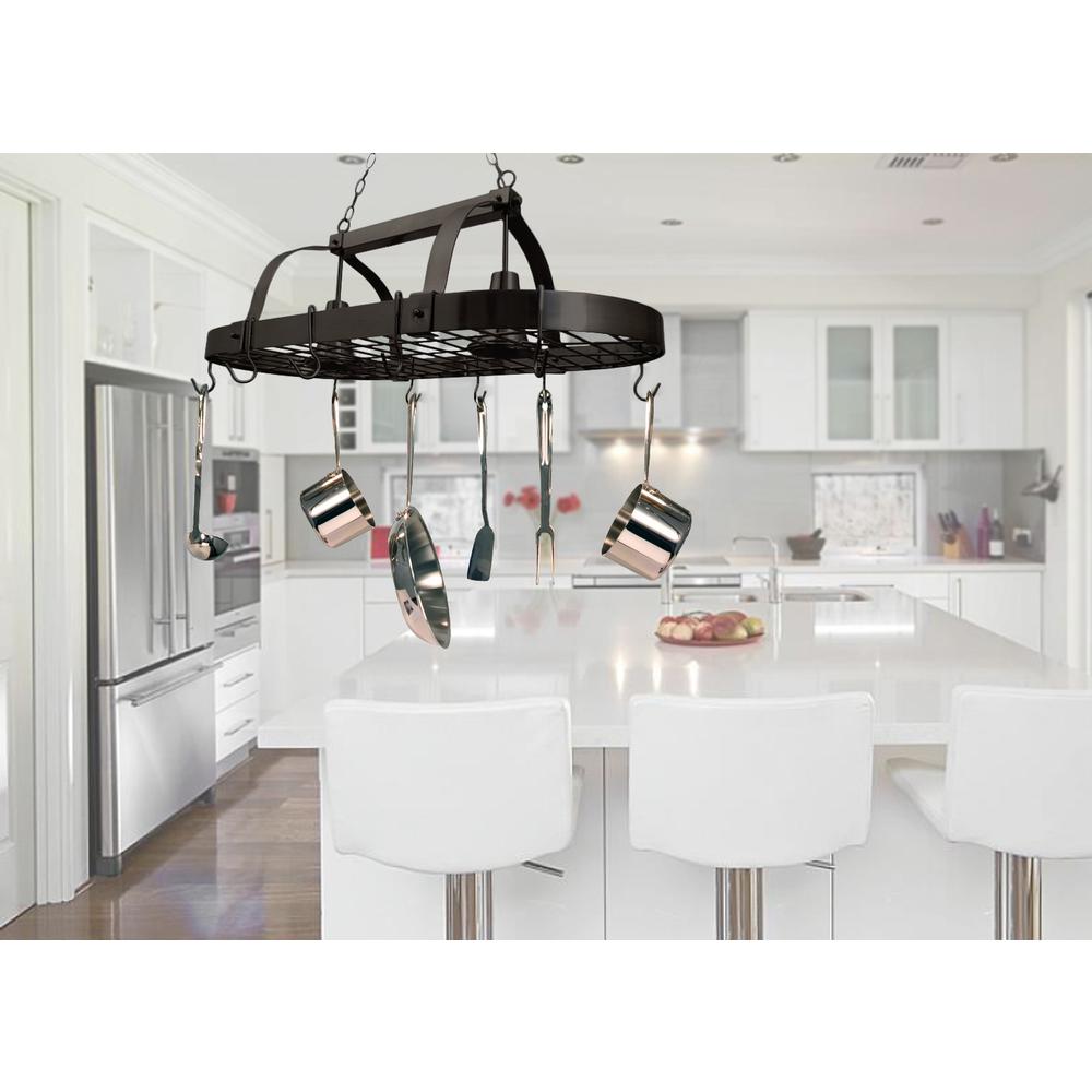 2 Light Kitchen Pot Rack with Downlights. Picture 3