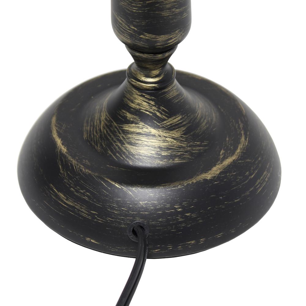 Simple Designs Traditional Candlestick Table Lamp, Oil Rubbed Bronze Oil rubbed bronze. Picture 7