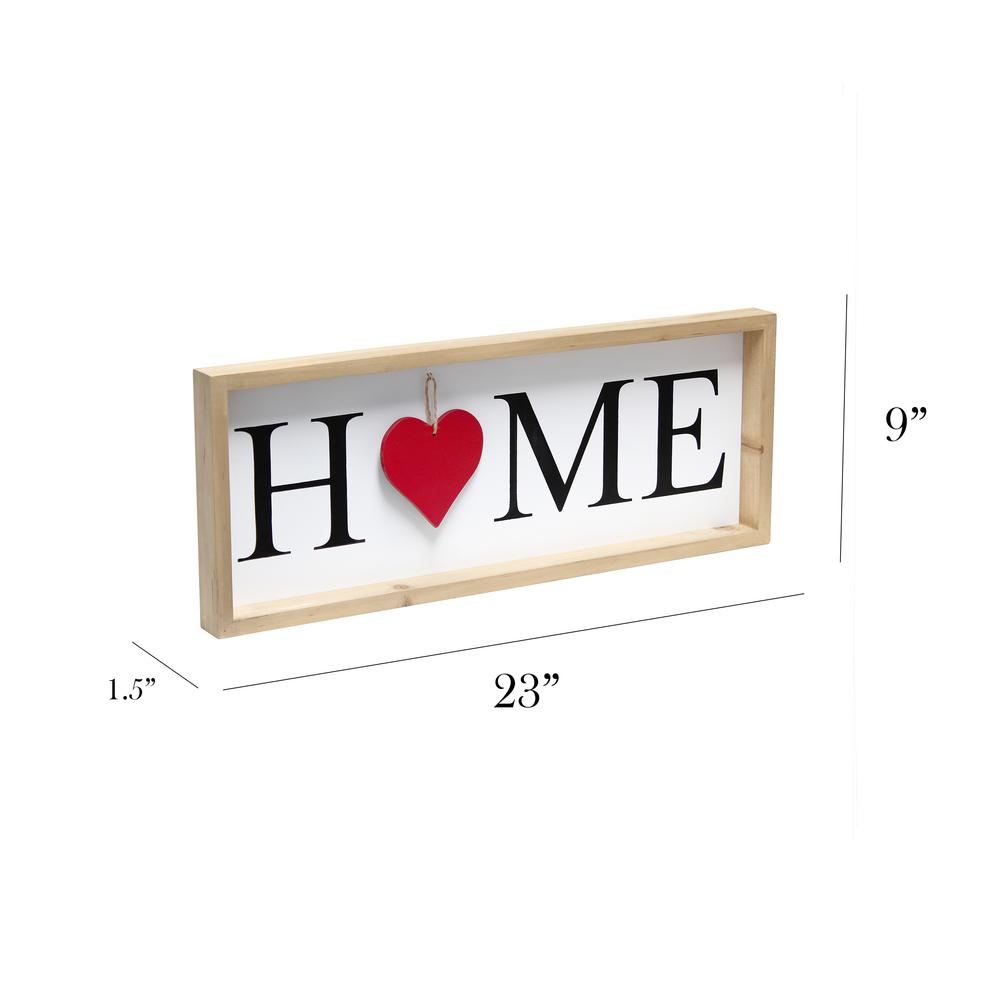 Rustic Farmhouse Wooden Symbol "Home" Frame with 12 OrnamentsNatural. Picture 6