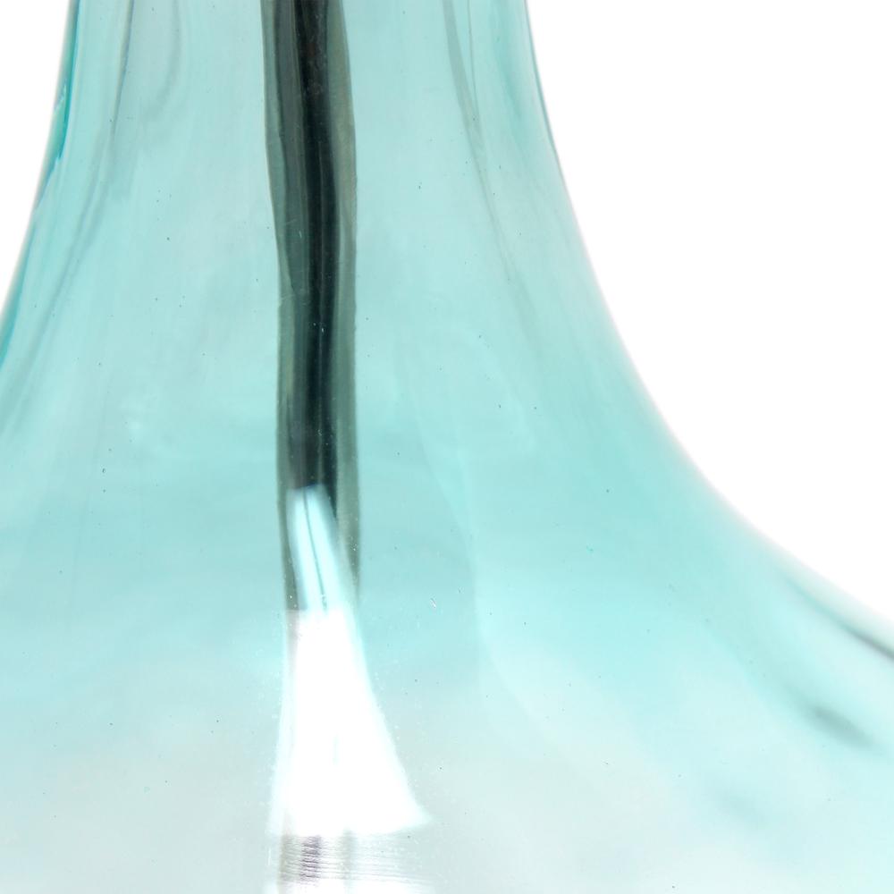 23.25" Rippled Colored Glass Bedside Desk Table Lamp. Picture 6