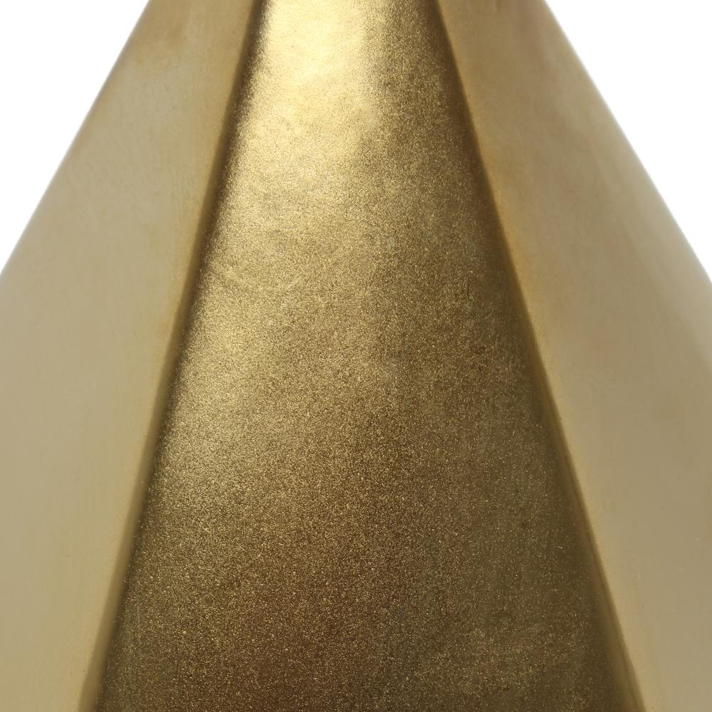 Solid Pyramid Table Lamp, Gold. Picture 6