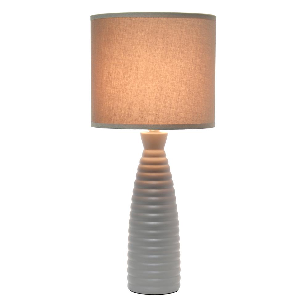 Alsace Bottle Table Lamp, Taupe. Picture 2
