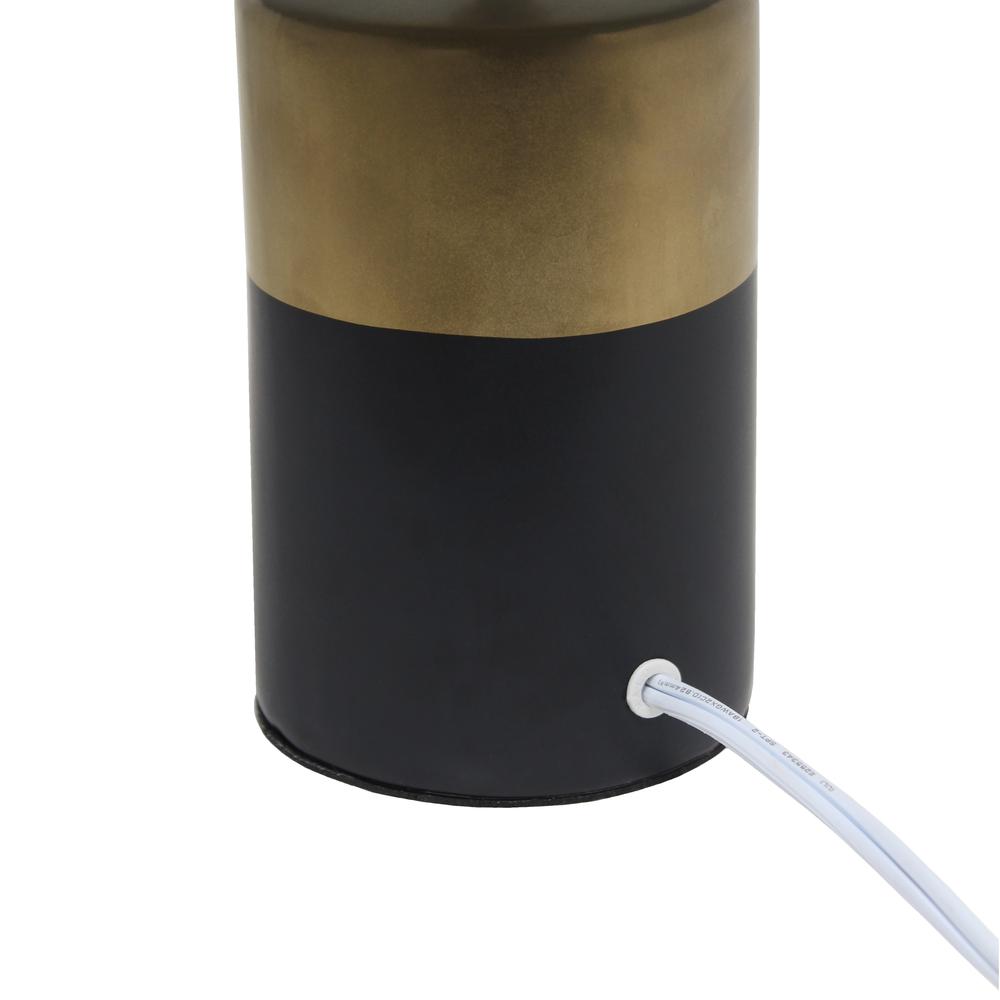 Two Toned Basics Table Lamp, Black and Gold. Picture 6